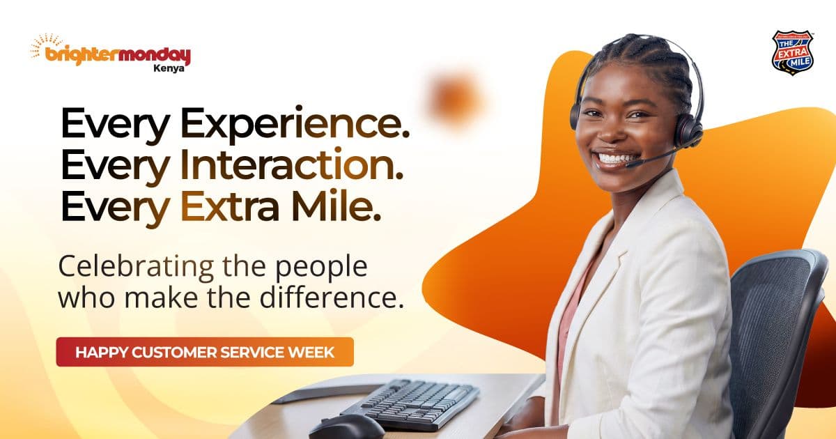BrighterMonday Kenya Customer Service Week 2026 email newsletter header banner.