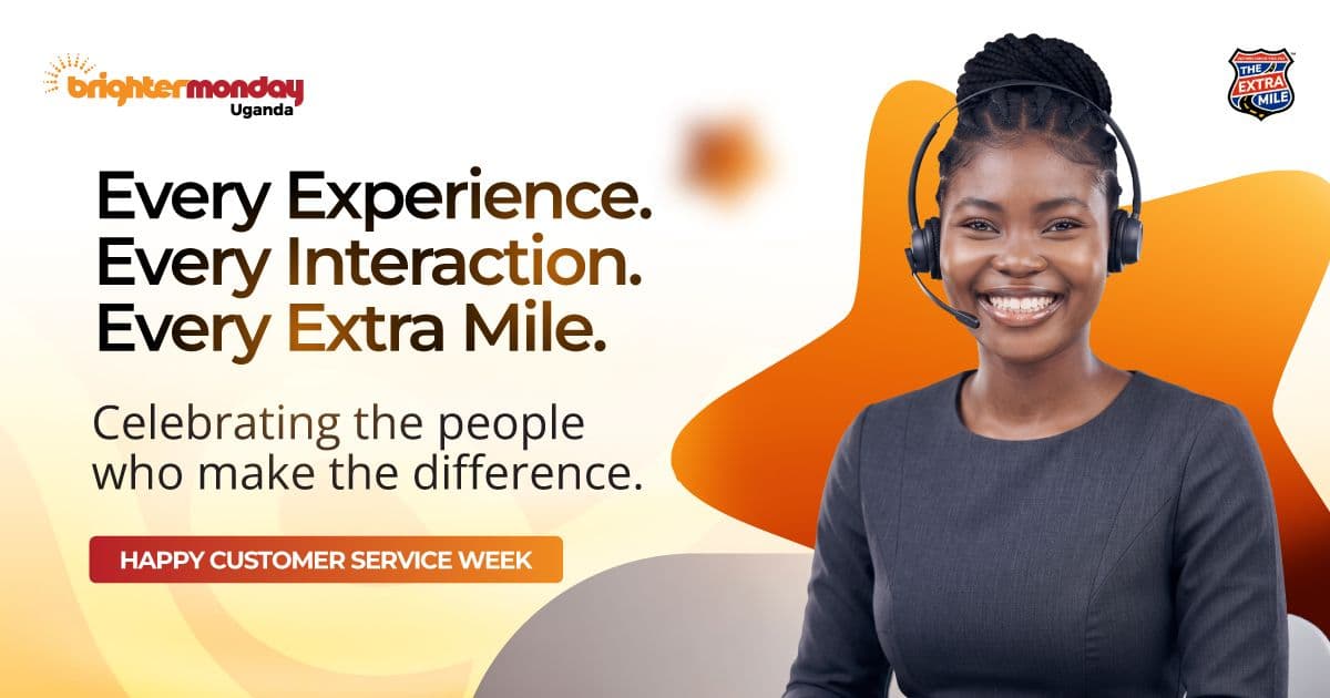 BrighterMonday Uganda Customer Service Week 2026 email newsletter header banner.