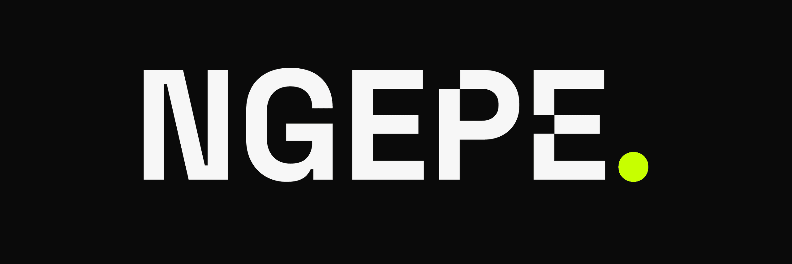 Ngepe Tickets logo on a black background