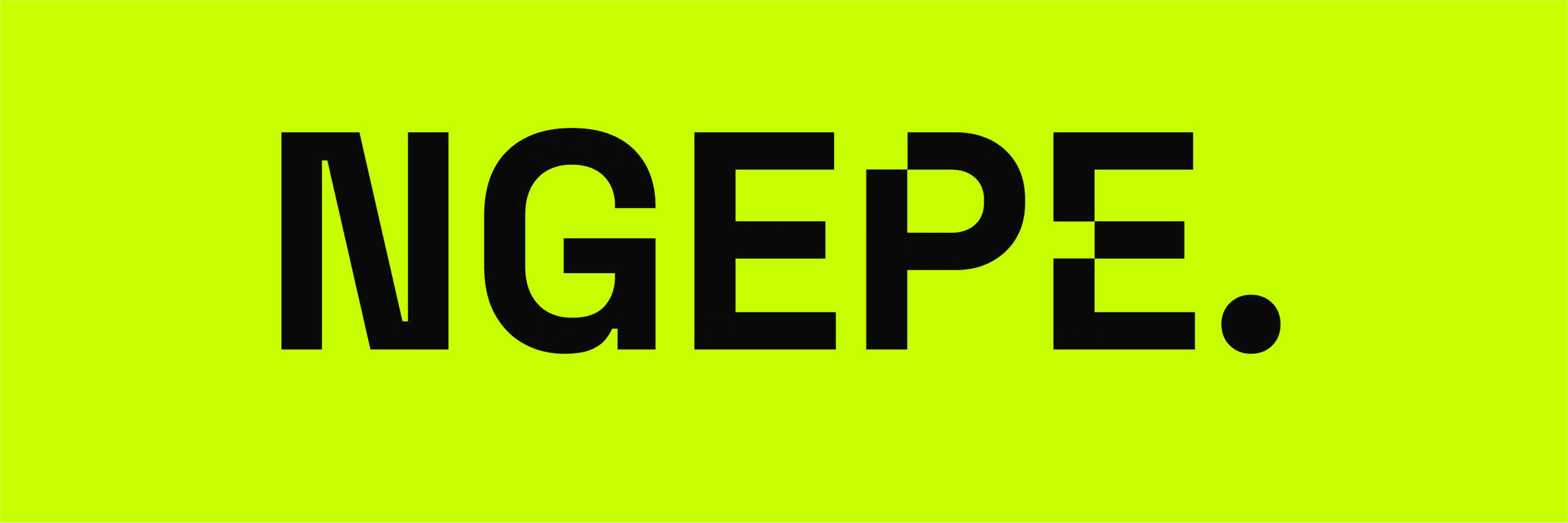 Ngepe Tickets logo on a neon background